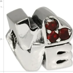 Carlo Biagi Bead Love rot Zirkonia European - Beads BBSCZ110R