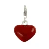 Carlo Biagi Charm Anhänger Herz rot 925 Silber CSES03R