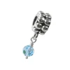 Carlo Biagi Dangle Bead Aqua Silber European Beads BDBB03