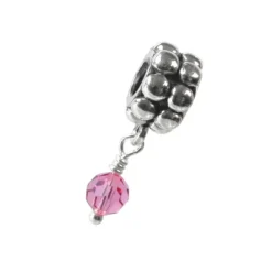 Carlo Biagi Dangle Bead Rose Silber European Beads BDBB10