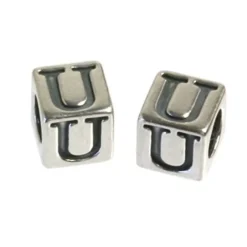 Carlo Biagi Kidz Bead Buchstabe U Silber Beads KSSLU