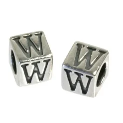 Carlo Biagi Kidz Bead Buchstabe W Silber Beads KSSLW