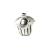 Carlo Biagi Kidz Bead Muffin Silber Beads für Armband KSB02