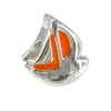 Carlo Biagi Kidz Bead Schiff orange 925 Beads für Armband KBE046