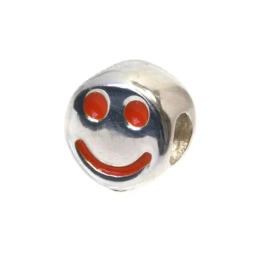 Carlo Biagi Kidz Bead Smiley orange 925 Beads für Armband KBE029