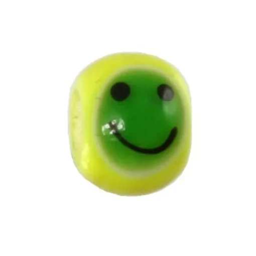 Carlo Biagi Kidz Glas Bead gelb mit Smiley KBGS09