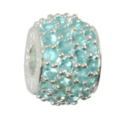 Carlo Biagi Zirkonia 925 türkis European Beads BBSCZPS01LB
