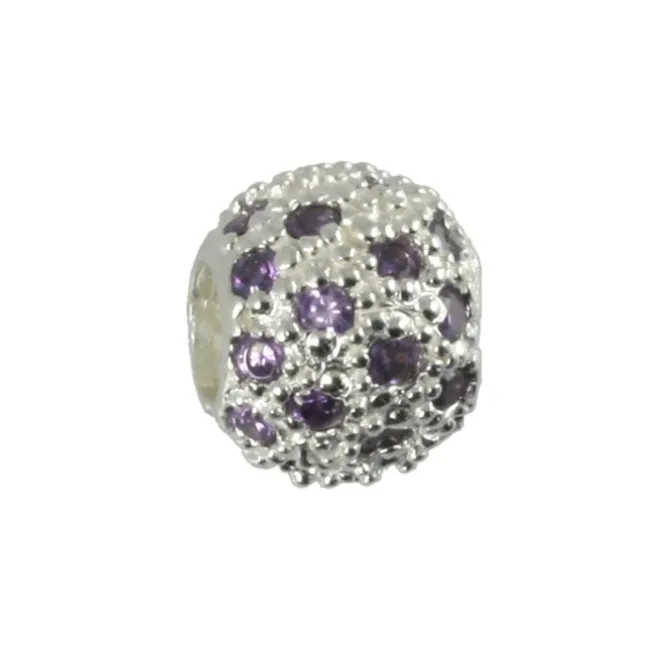 Carlo Biagi Zirkonia Bead Ball European Beads BBSCZP01PR