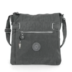 Damen grau Nylon Bag Street Handtasche OTJ207K