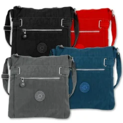 Damen grau Nylon Bag Street Handtasche OTJ207K