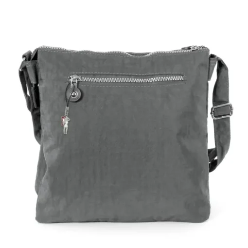 Damen grau Nylon Bag Street Handtasche OTJ207K