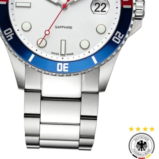 DFB Herrenuhr Edelstahl silber official DFB Collection Armbanduhr UDF20504-3E