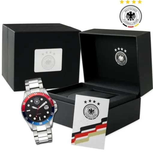 DFB Herrenuhr Edelstahl silber official DFB Collection Armbanduhr UDF20504-1E