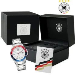 DFB Herrenuhr Edelstahl silber official DFB Collection Armbanduhr UDF20504-3E