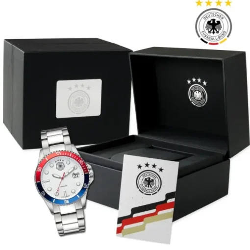 DFB Herrenuhr Edelstahl silber official DFB Collection Armbanduhr UDF20504-3E