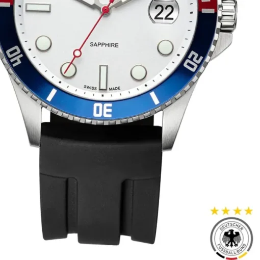 DFB Herrenuhr Silikon schwarz DFB official DFB Collection Armbanduhr UDF20504-3S