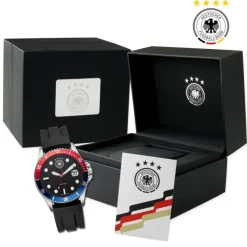 DFB Herrenuhr Silikon schwarz DFB official DFB Collection Armbanduhr UDF20504-1S