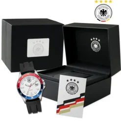 DFB Herrenuhr Silikon schwarz DFB official DFB Collection Armbanduhr UDF20504-3S