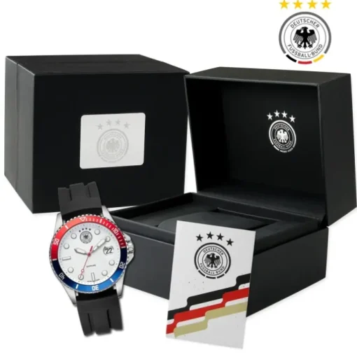 DFB Herrenuhr Silikon schwarz DFB official DFB Collection Armbanduhr UDF20504-3S
