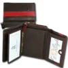 DrachenLeder braun dunkelrot Leder Portemonnaie Brieftasche OPZ100D