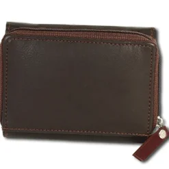 DrachenLeder braun dunkelrot Leder Portemonnaie Brieftasche OPZ100D