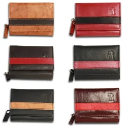 DrachenLeder braun dunkelrot Leder Portemonnaie Brieftasche OPZ100D