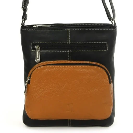 DrachenLeder Damen Handtasche Leder schwarz OTZ101S