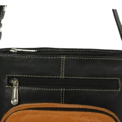 DrachenLeder Damen Handtasche Leder schwarz OTZ101S