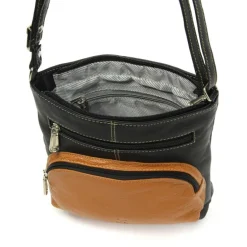 DrachenLeder Damen Handtasche Leder schwarz OTZ101S