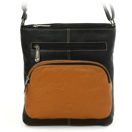 DrachenLeder Damen Handtasche Leder schwarz OTZ101S
