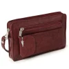 DrachenLeder Handgelenktasche Herren braun Echtleder Herrenhandtasche OTJ502N