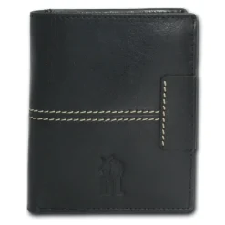 DrachenLeder schwarz Echtleder Portemonnaie Brieftasche Herren OPT102S