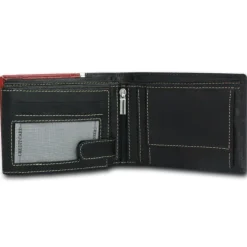 DrachenLeder schwarz Echtleder Portemonnaie Brieftasche Herren OPT041R