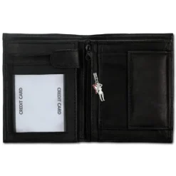 DrachenLeder schwarz Herren Portemonnaie Geldbeutel Leder OPD101S