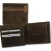DrachenLeder Vintage braun Echtleder Portemonnaie Brieftasche Herren OPT083N