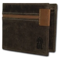 DrachenLeder Vintage braun Echtleder Portemonnaie Brieftasche Herren OPT083N