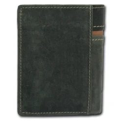 DrachenLeder Vintage grau, braun Echtleder Portemonnaie Brieftasche Herren OPT082K