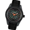Ene Watch Modell 107 Man, schwarz, 48mm, Silikon-Armband UE72548
