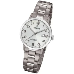 Festina Damen Armbanduhr Klassik F20436/1 Quarz Titan silber UF20436/1