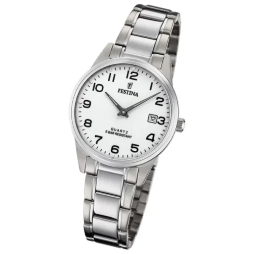 Festina Damen Armbanduhr Klassik F20509/1 Analog Edelstahl silber UF20509/1
