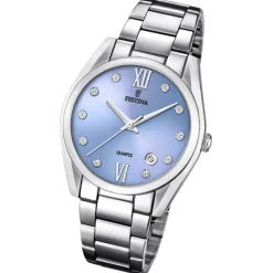 Festina Damen Armbanduhr Boyfriend F16790/B Quarz Edelstahl silber UF16790/B