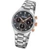 Festina Damen Armbanduhr Boyfriend F20401/4 Quarz Edelstahl silber UF20401/4