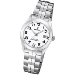 Festina Damen Armbanduhr Klassik F20438/1 Quarz Edelstahl silber UF20438/1