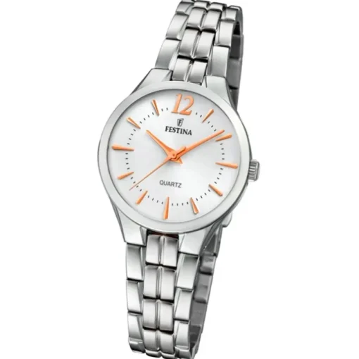Festina Damen Armband-Uhr F20216/1 Quarz Edelstahl silber UF20216/1