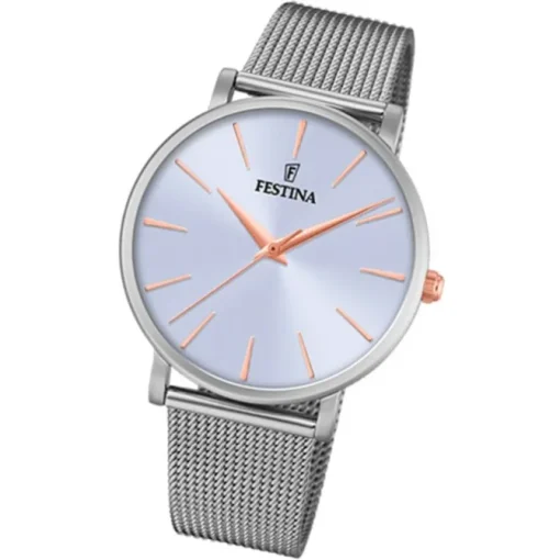 Festina Damen Armbanduhr Ladies Classic F20475/3 Edelstahl silber UF20475/3