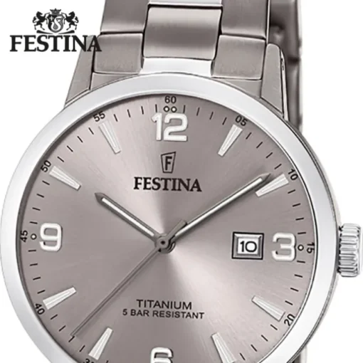 Festina Damen Armbanduhr Klassik F20436/2 Quarz Titan silber UF20436/2