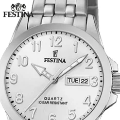Festina Damen Armbanduhr Klassik F20455/1 Quarz Edelstahl silber UF20455/1