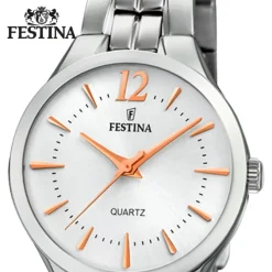 Festina Damen Armband-Uhr F20216/1 Quarz Edelstahl silber UF20216/1