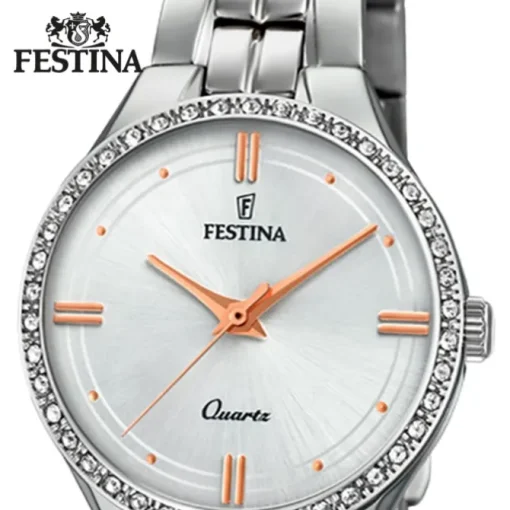 Festina Damen Armband-Uhr F20218/1 Quarz Edelstahl silber UF20218/1