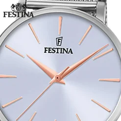 Festina Damen Armbanduhr Ladies Classic F20475/3 Edelstahl silber UF20475/3